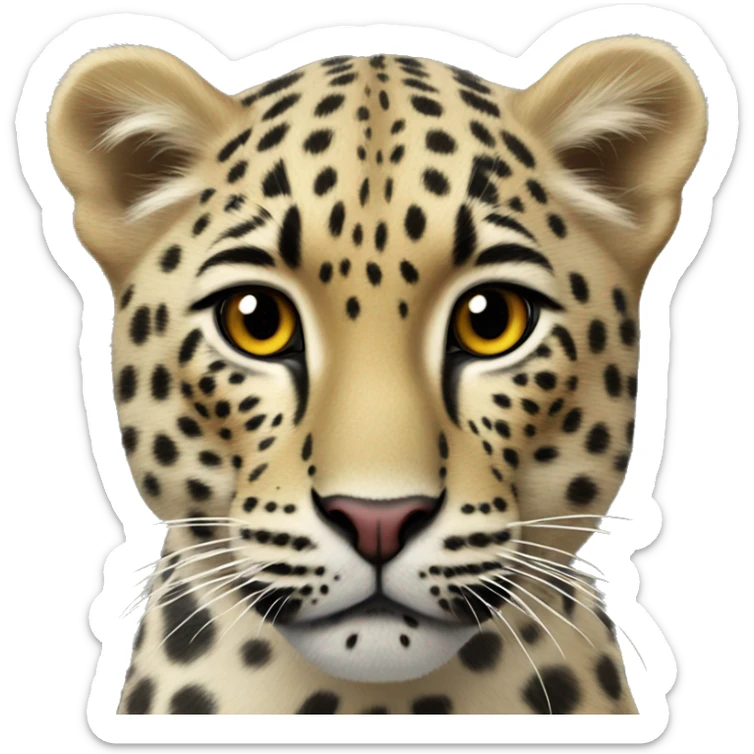 amur leopard sticker