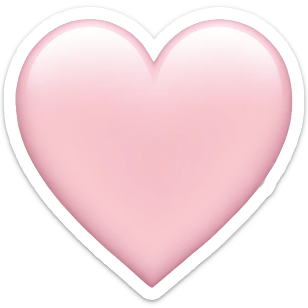 Light pink heart sticker