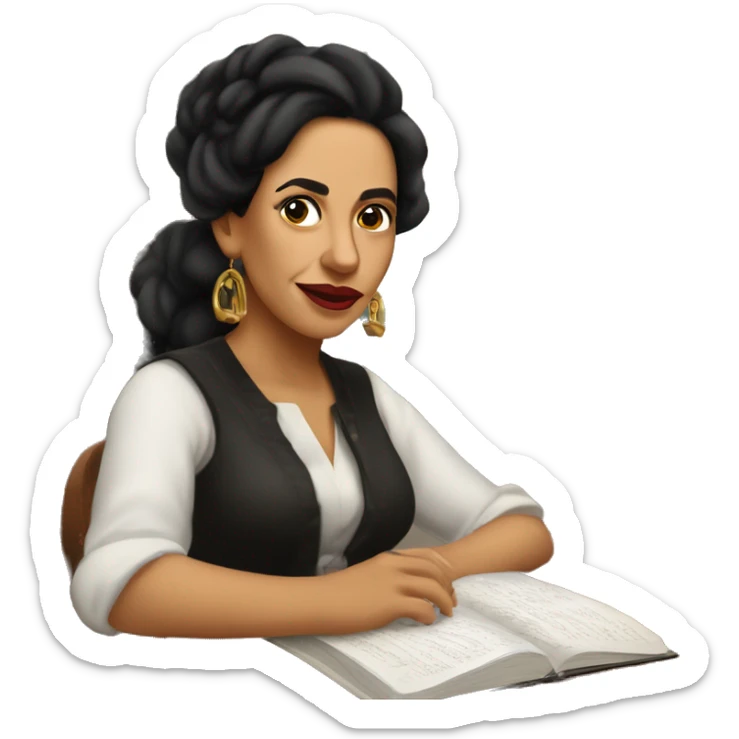 Lola Rodríguez de Tió was the first Puerto Rican-born woman poet to establish herself a reputation as a great poet throughout all of Latin America sticker