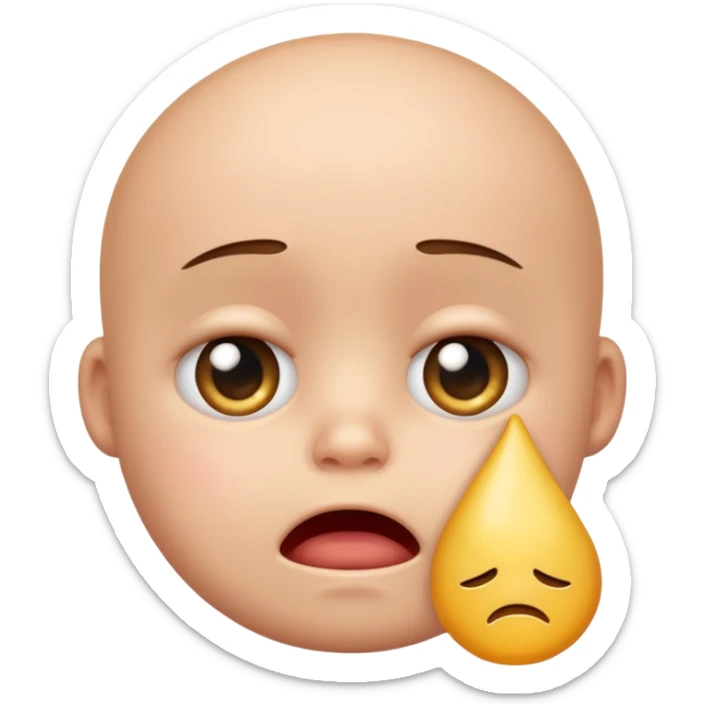 Please make an iPhone version of the baby emoticon that hurts because of the fever sticker