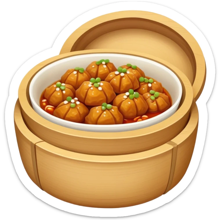 Northeastern Chinese sweet and sour pork Guo Bao Rou crispy outside tender inside, simplified emoji style with bold outlines and bright colors, cartoon style Dongbei specialty dish sticker