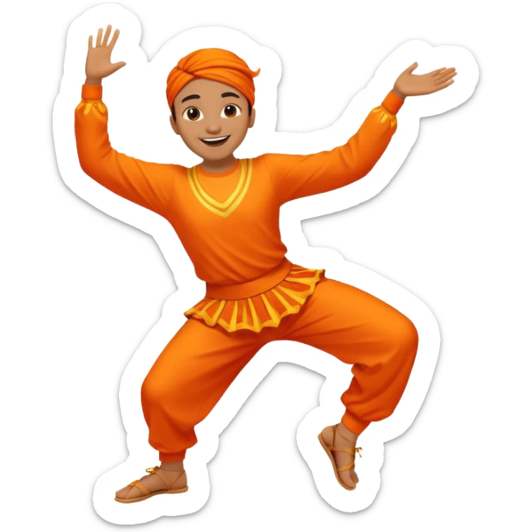 create a person emoji of Barcavibe is the superpower name Brings energy, momentum, and structure more fun and dancing sticker