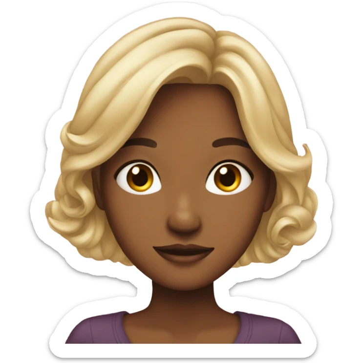 Beautiful girl sticker