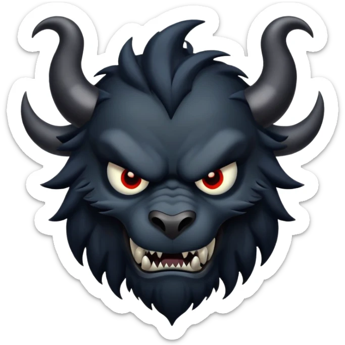 Beast dark sticker