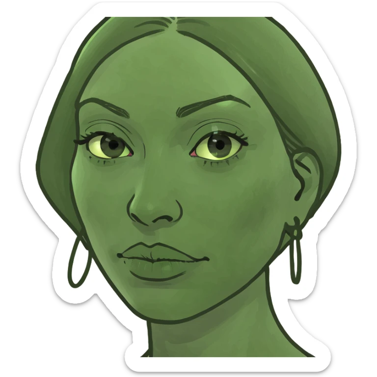 fullbody buxom Jerusalem woman in 1st-century Middle Eastern attire, robe, no head covering, no religious symbols, emoji style sticker