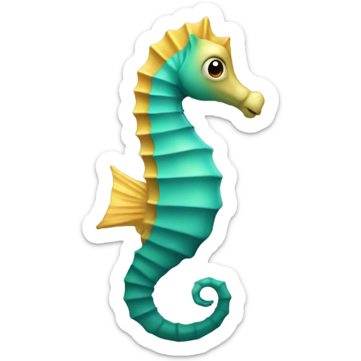 Sea horse sticker