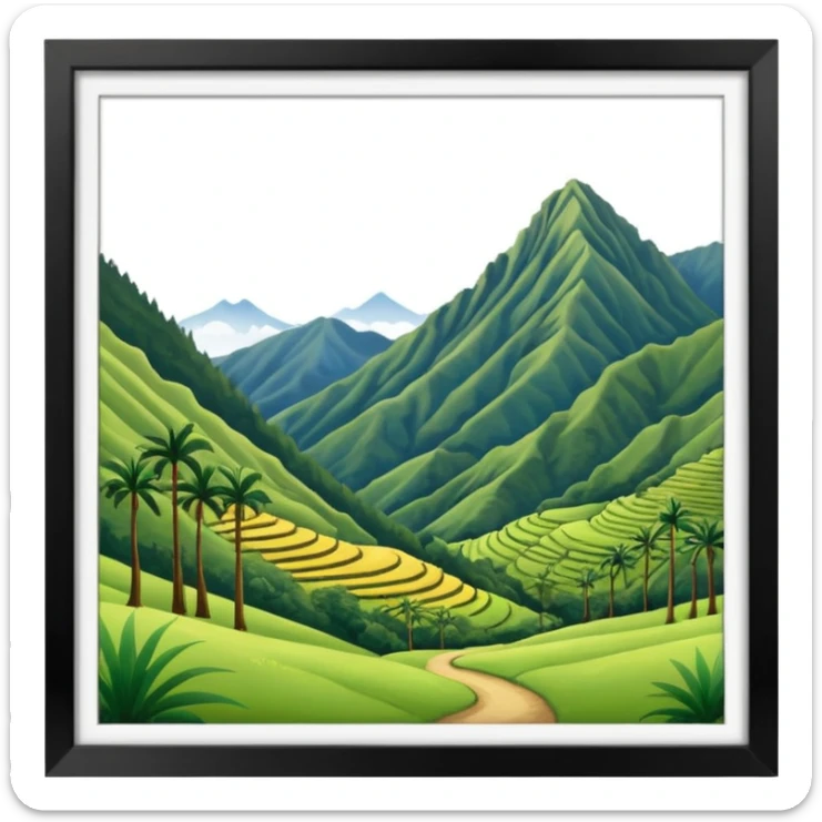 valle del cocora, colombia sticker