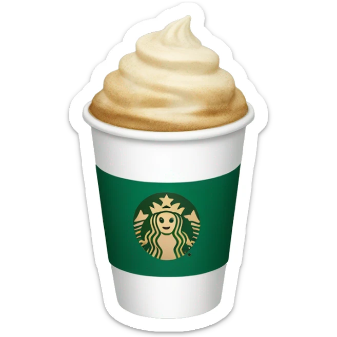 Starbucks cup sticker