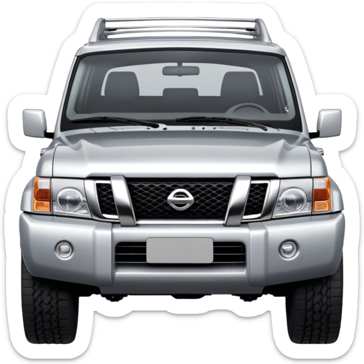 Nissan Patrol y62 - Nissan (Model Year: 2022) (Iconic colour: Silver) sticker