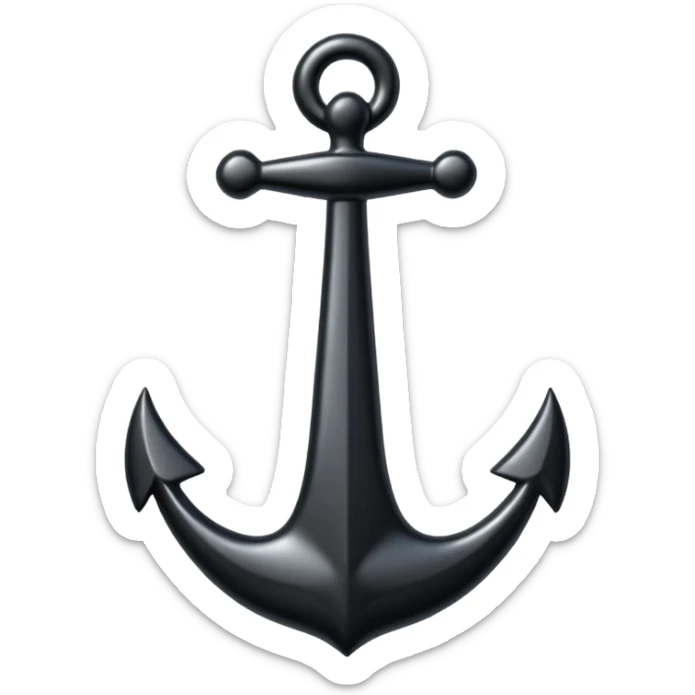 Je veux un emoji encre dans ce style là : ⚓ je veux qu’il représente l’amour sentimentale et attachant vers une personne plus discret le signe d’amour  sticker