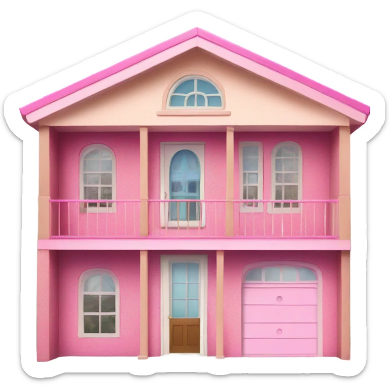 A Barbie house sticker