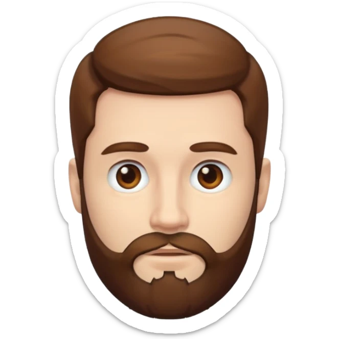 un hombre color piel blanco sticker