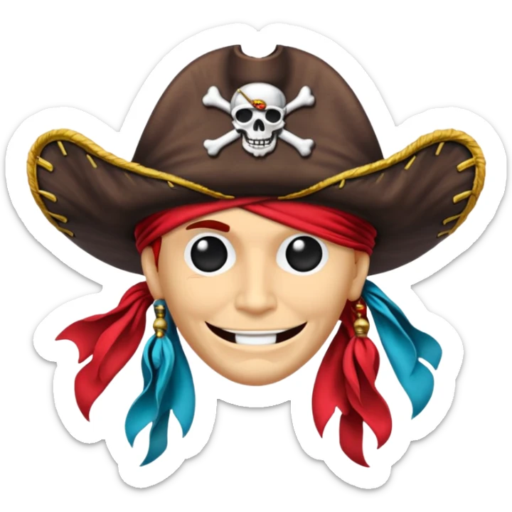 Je veux un tableau de stickers pour mon clan lak khawarizmi notre symbol est les pirat au chapeaux rouge , est un autre tableau de stickers écharpe de ton choix pour mon clan sticker