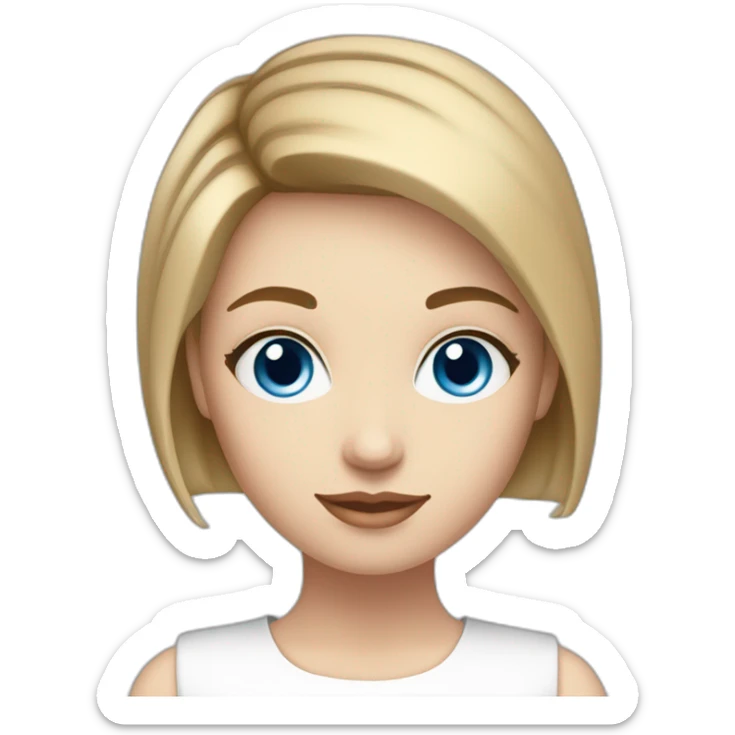 beautiful-girl-with-computer,blue-eyes,beautiful-girl-with-short-hair-with-computer,blue-eyes,white-skin,-makeup,short-light-brown-hair sticker