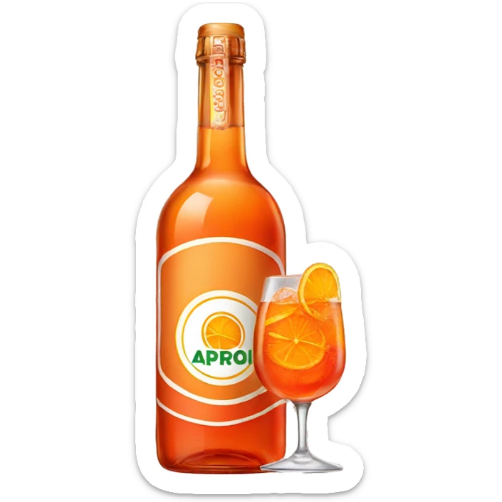 Aperol spritz sticker