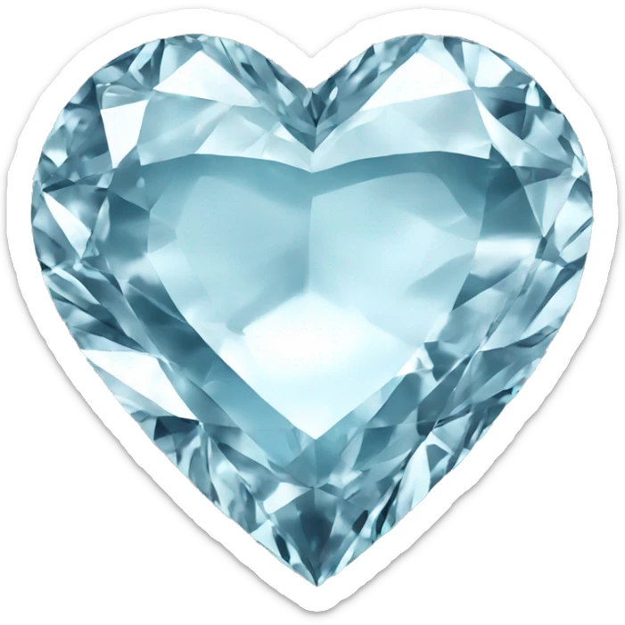 Diamond heart sticker