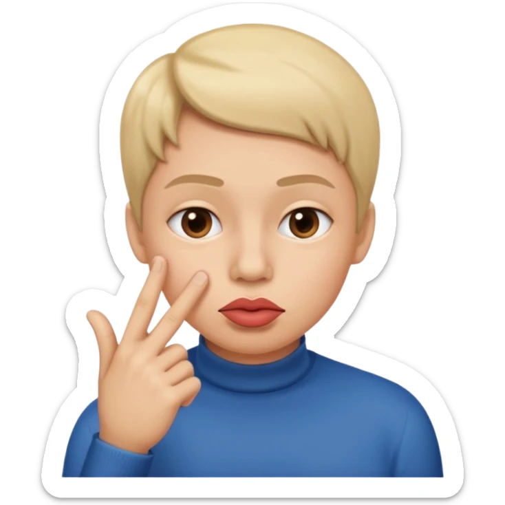 add-a-finger-in-front-of-the-pursed-lips-to-clearly-show-the-shushing-gesture sticker