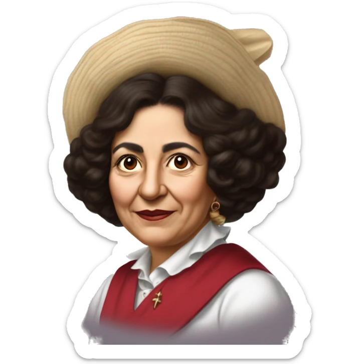 Julia Constancia de Burgos García was a Puerto Rican poet. As an advocate of Puerto Rican independence, she served as Secretary General of the Daughters of Freedom, the women's branch of the Puerto Rican Nationalist Party. burgundy  sticker