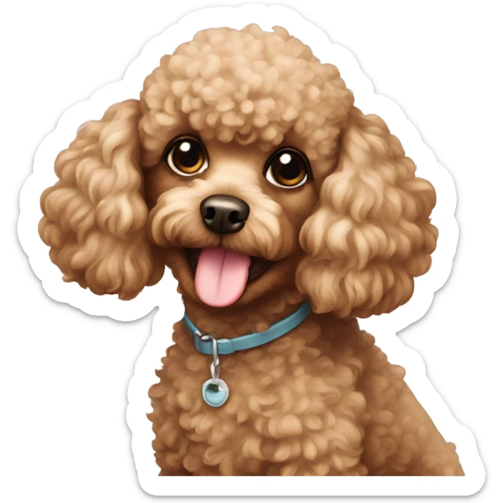 Toy poodle sticker
