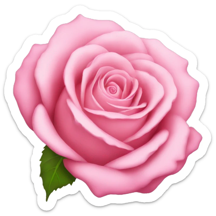 pink rose sticker