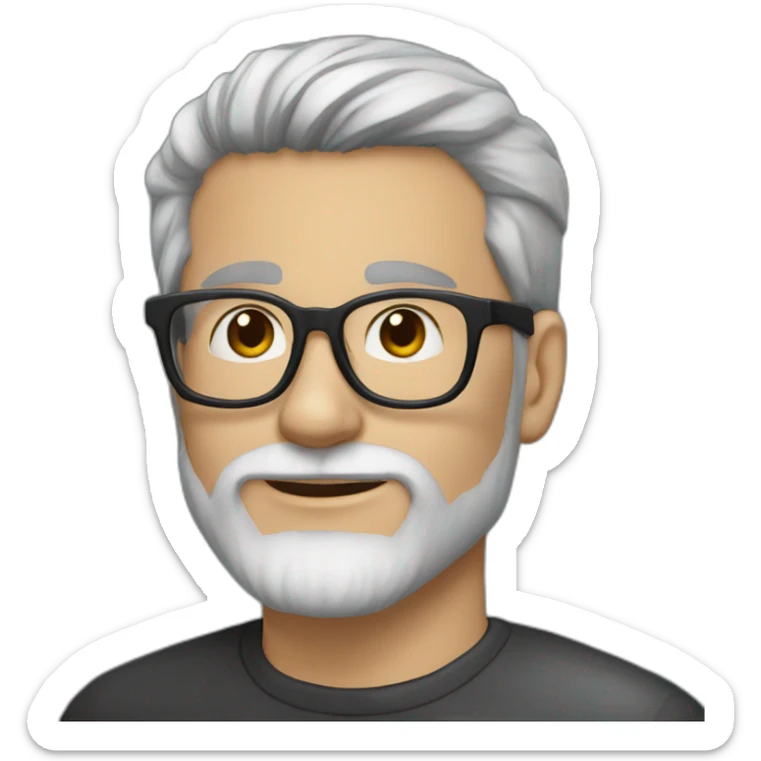 30-year-old-white-man-with-grey-and-black-hair-and-grey-and-dark-beard-and-dark-glasses-and-thin-nose sticker