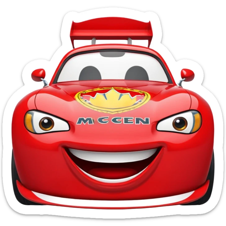 Puedes hacer un emoji del rayo mcqueen ?Puedes hacer un emoji del rayo mcqueen ? sticker