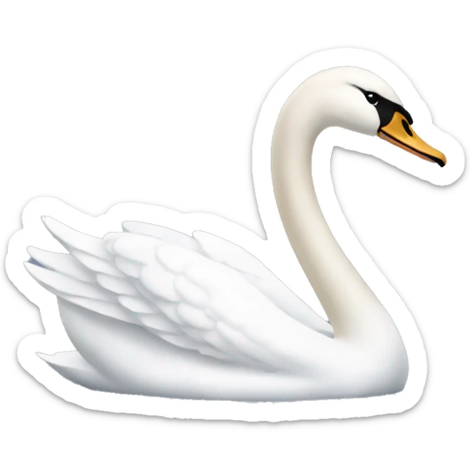 Swan sticker