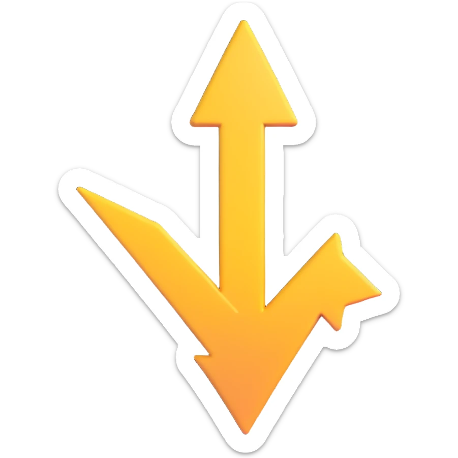 Add a prominent dollar sign to the stock buy signal emoji, keep the upward arrow and financial theme, no text, preserve 3D style, with no background. sticker