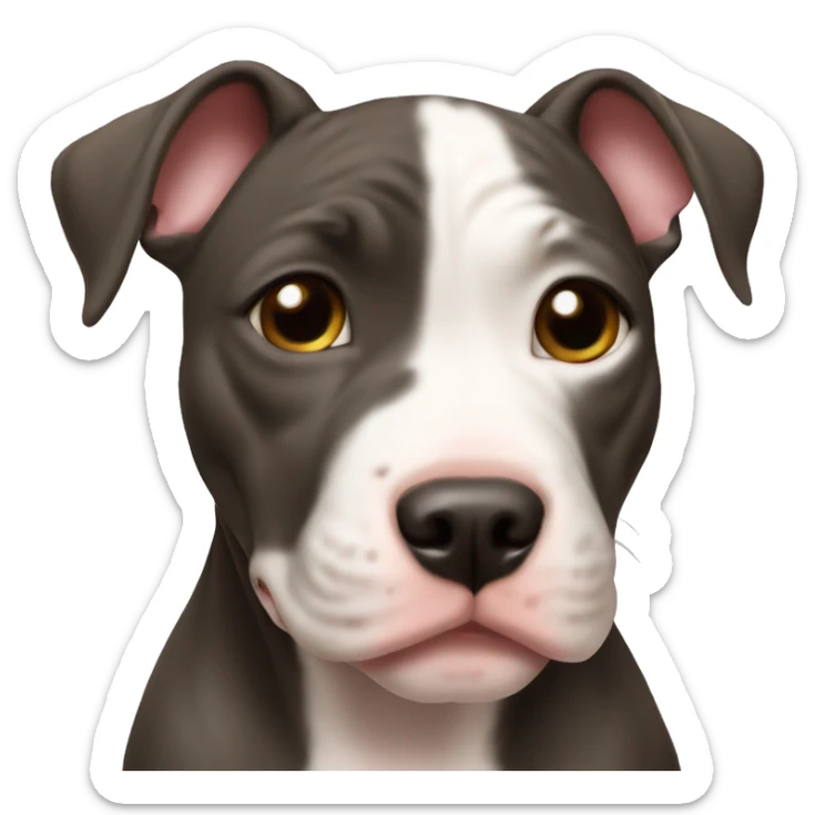 Pitbull puppy sticker