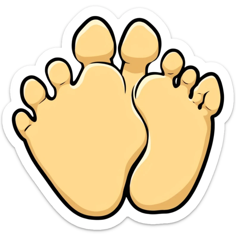 dinosaur foot bones, fossil of prehistoric foot sticker