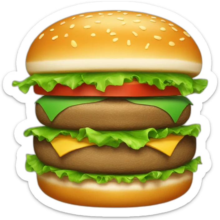 Burger’s green  sticker