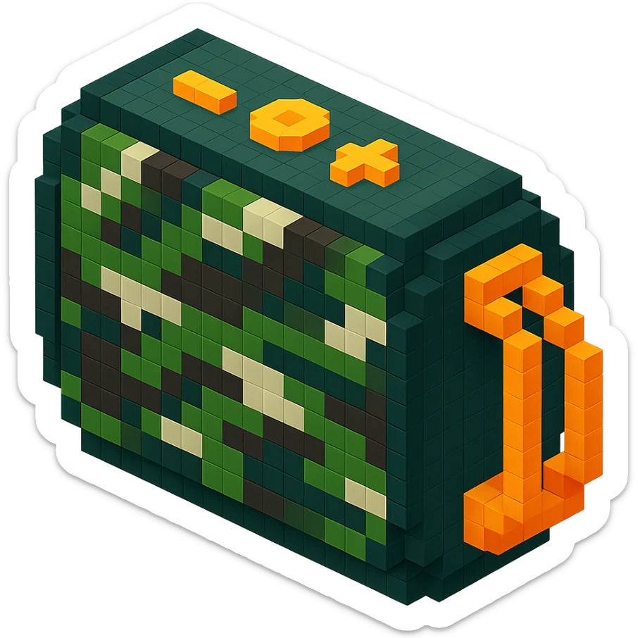 military-themed portable JBL speaker in camouflage colors sticker