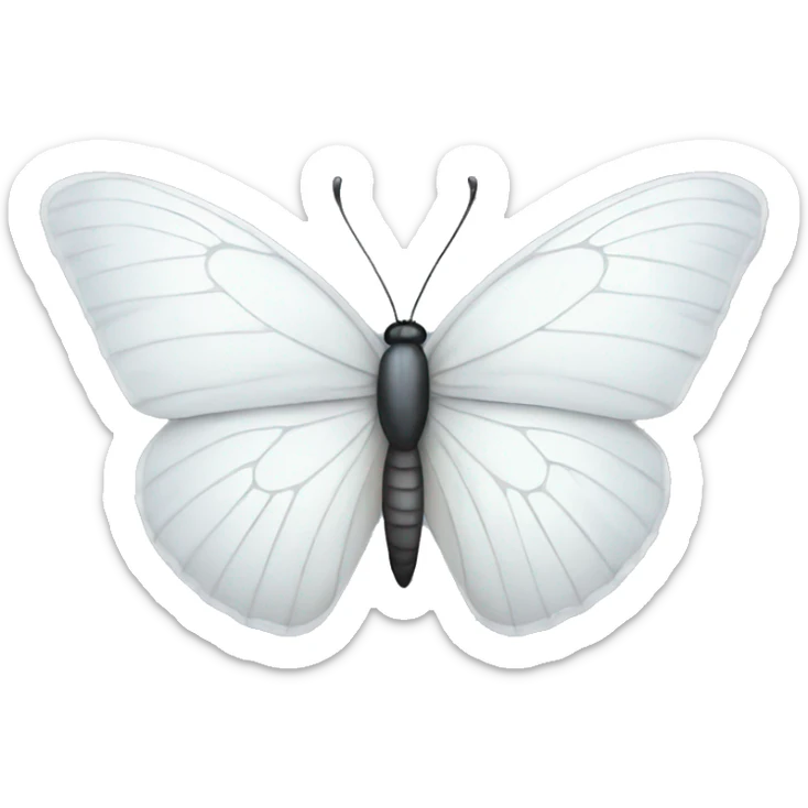 White Butterfly sticker