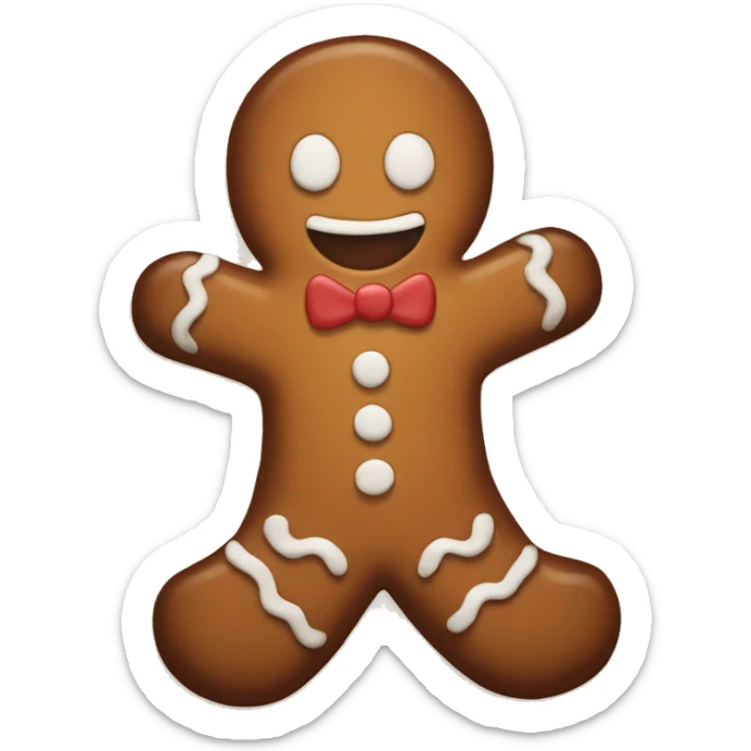 Gingerbread man sticker