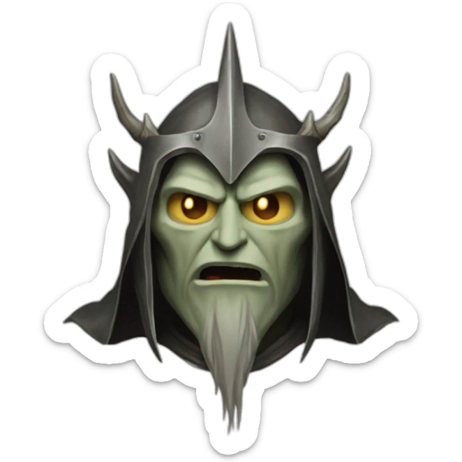 The witch king from the lord of the rings movies sticker