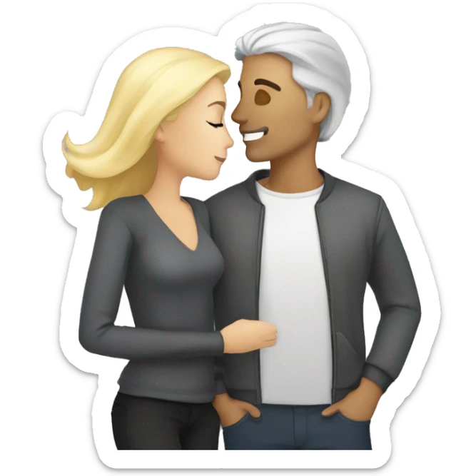 blond-hair-woman-and-dark grey-hair-man-kisses sticker