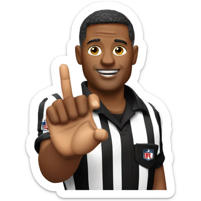 NFL Referee with a chiefs Super Bowl ring on sticker