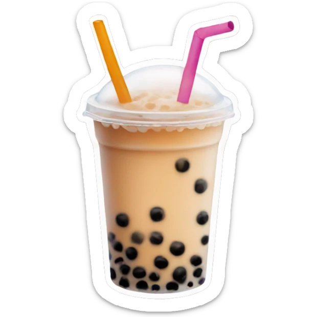 Bubble tea sticker