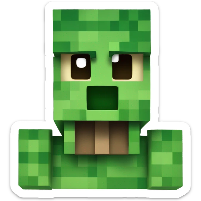 Minecraft creeper sticker