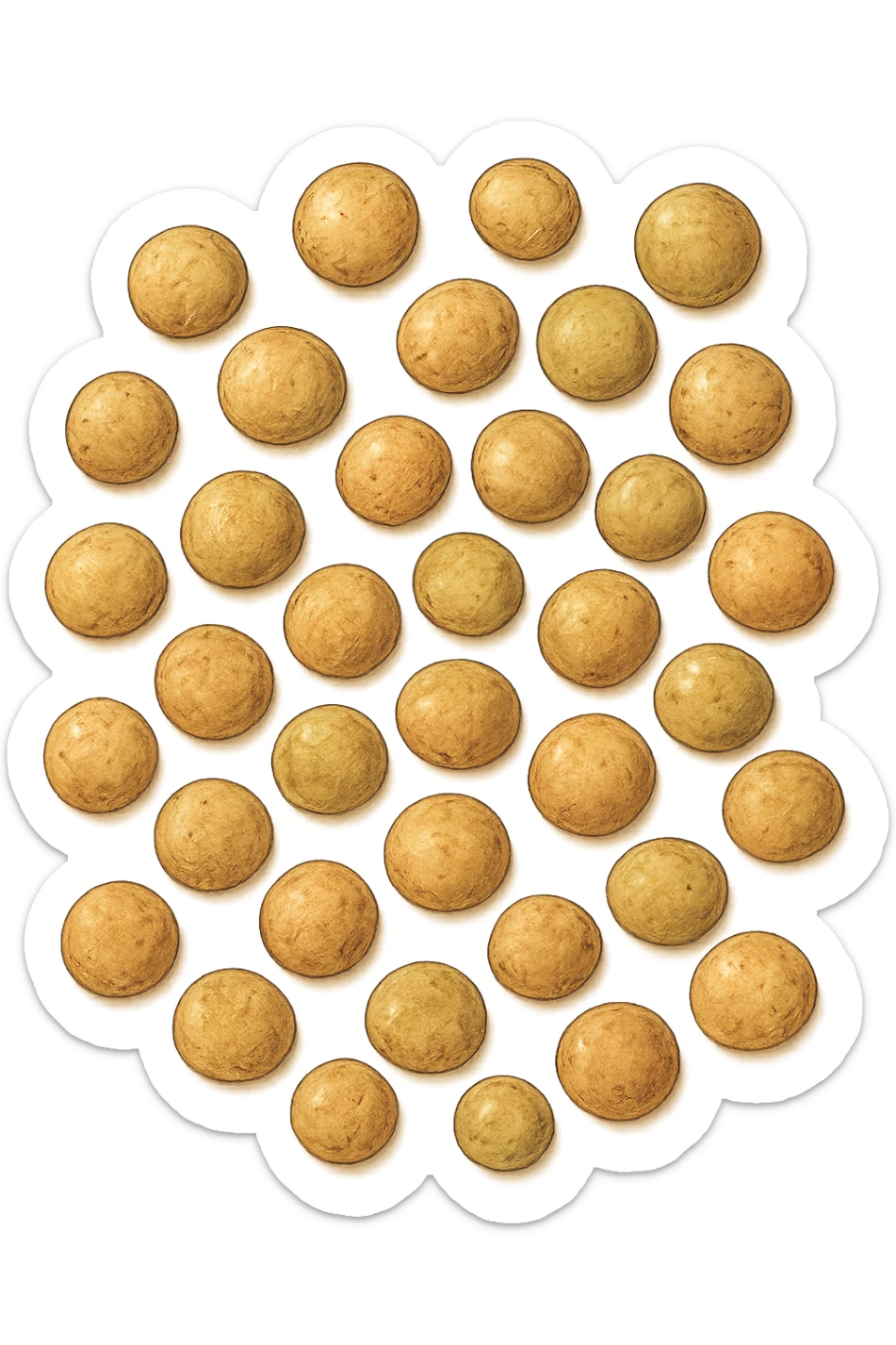 lenticchie viste dall'alto sticker