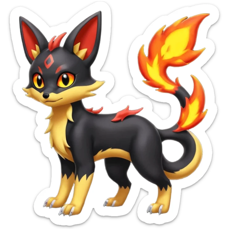 
Umbreon-Torracat-
Salandit-Fennekin-Fakémon-Digimon-fusion (full body) sticker