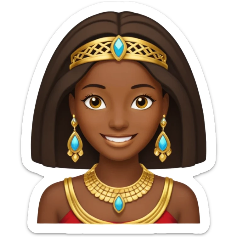 crie um memoji da personagem cléo de nile de monster high sticker