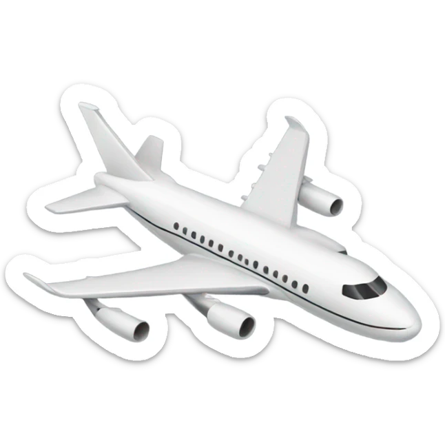 A plane  sticker