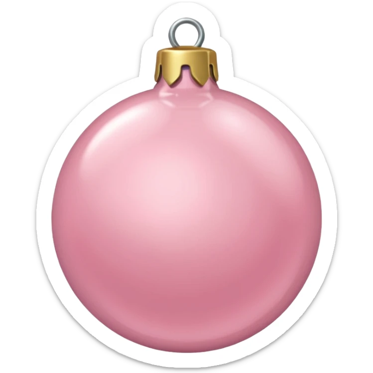 the color is baby pink its still christmas themed and aesthetic sticker