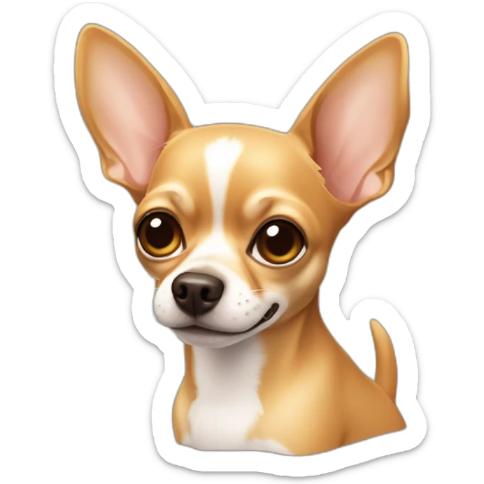 Tan chihuahua sticker