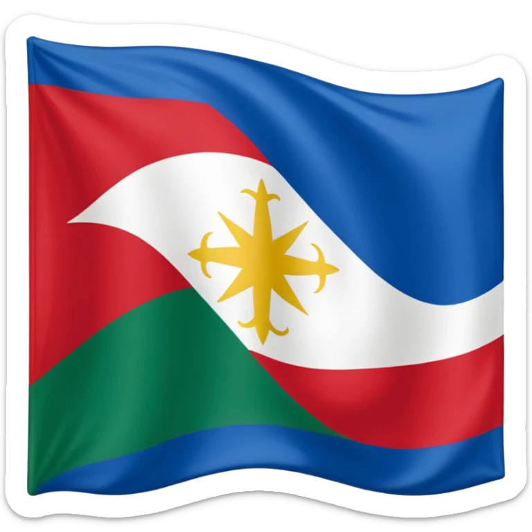 Crie um emoji da bandeira do estado do Paraná que fica no Pais Brasil sticker