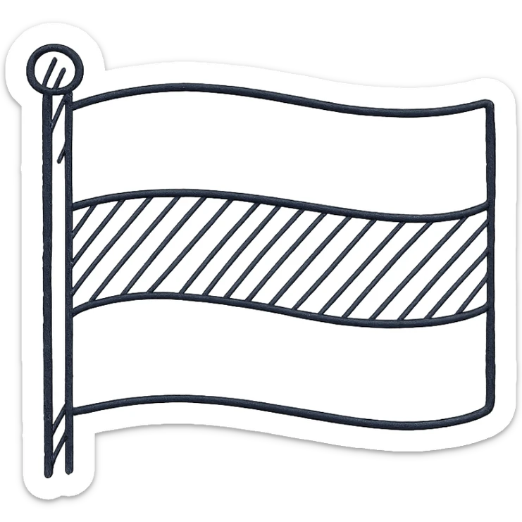 Russian flag sticker