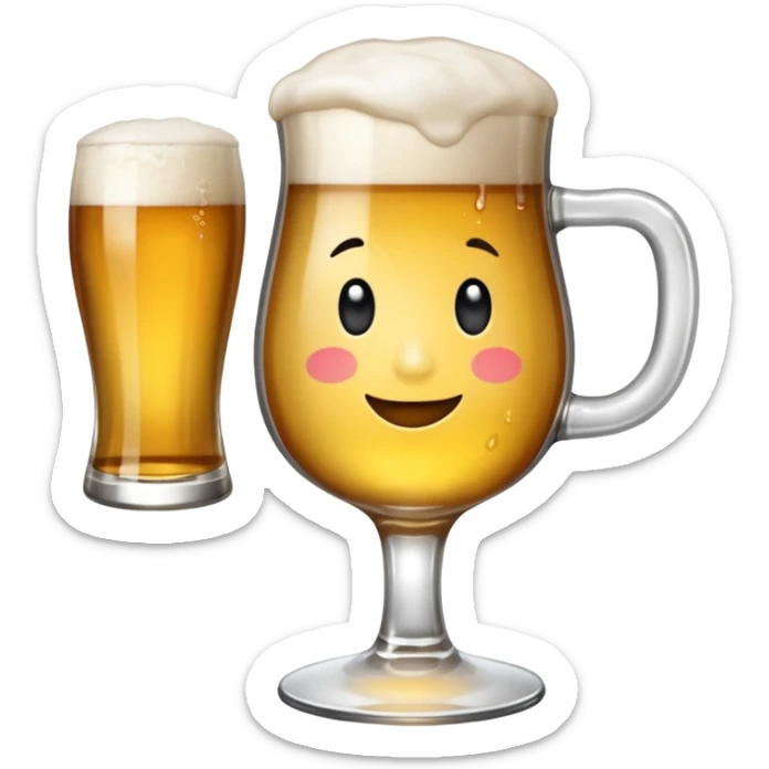 Fait une infirmière avec un verre de bière et la fête après les partiels  sticker