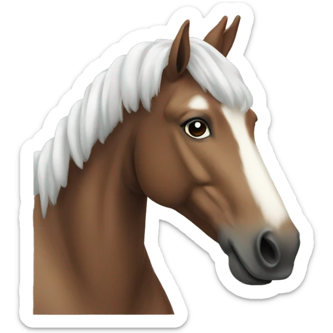 Christmas horse sticker