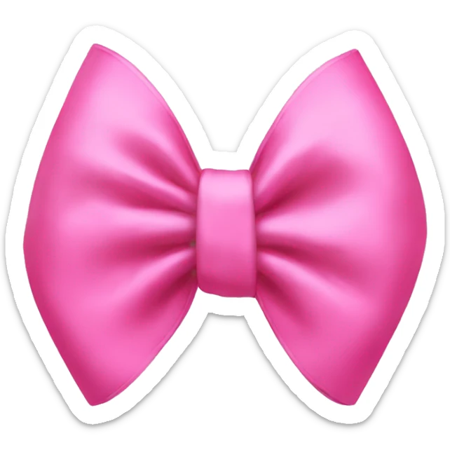 A pink bow sticker